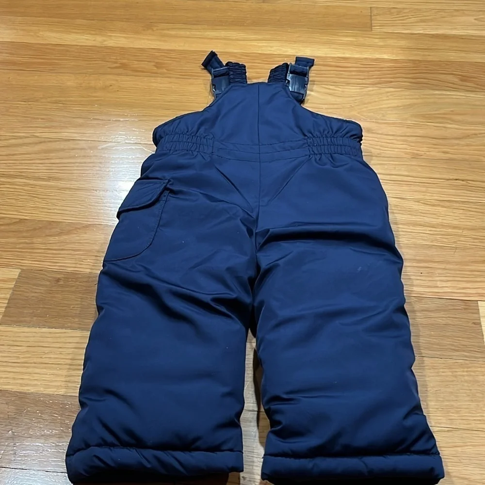 Carters boys navy blue bib snowpants size 12 months .